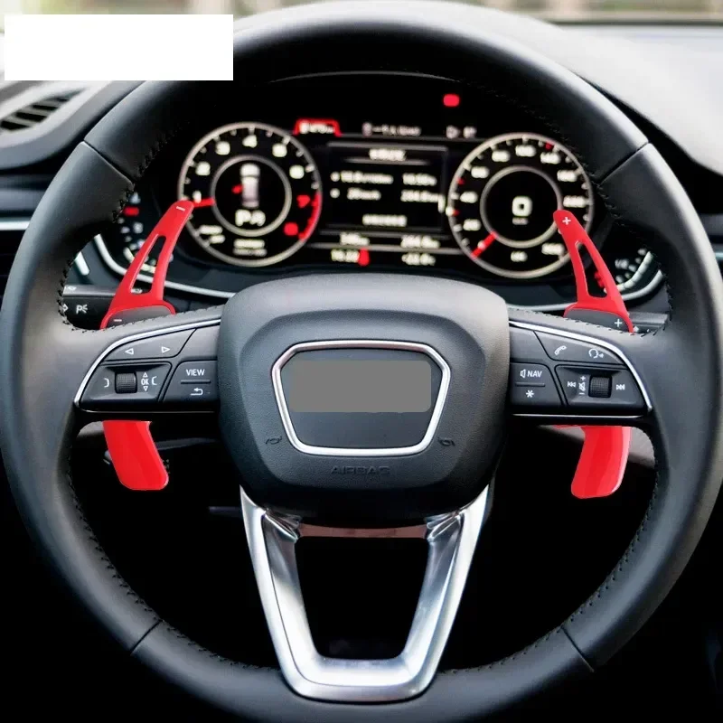 

Для Audi A3 S3 facelift A5 S5 A4 B9 Q7 2016-2017 TT TTS DSG Расширение колодки переключения 2 шт. Автомобильный руль переключения передач Лопатка переключения передач