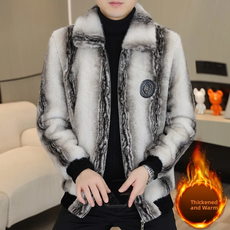 

Casual ort Cotton Jaet Men's Faion Outerwear Stand Collar Mid-Young Leisure High-End 2005 Sle Polyester Fiber