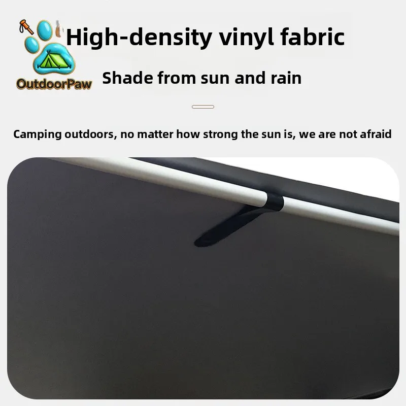 Side tent semi-automatic aluminum alloy hard shell side tent canopy car awning outdoor