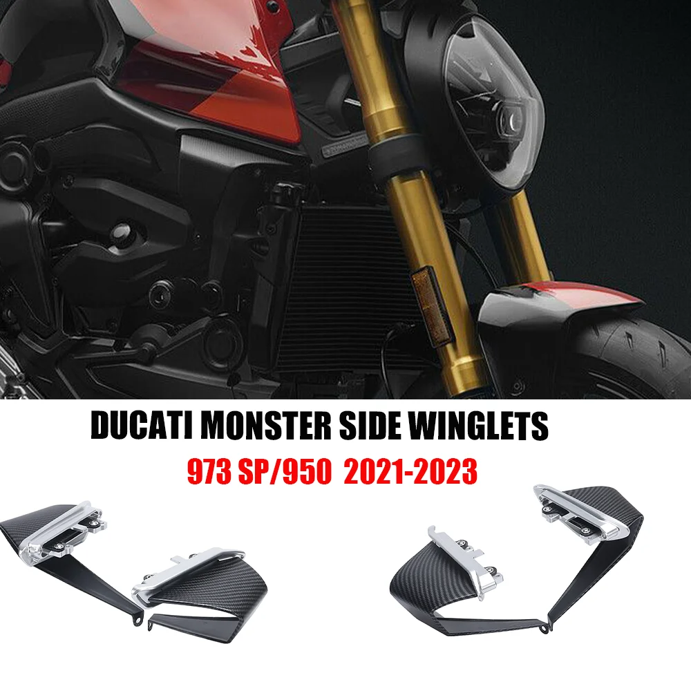 

Aerodynamic Spoiler Wing For Ducati Monster 937 SP Plus MONSTER 950 2021 2022 2023 Motorcycle Side winglets