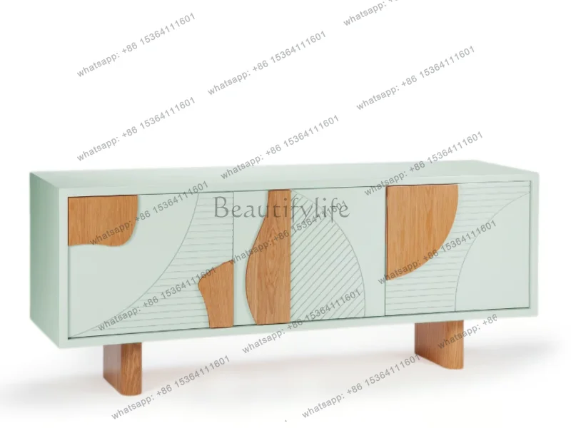 Factory Direct Sales Nordic Modern Simple Dining Side Cabinet, Living Room Storage Designer Style, High-end Fashion And Customiz