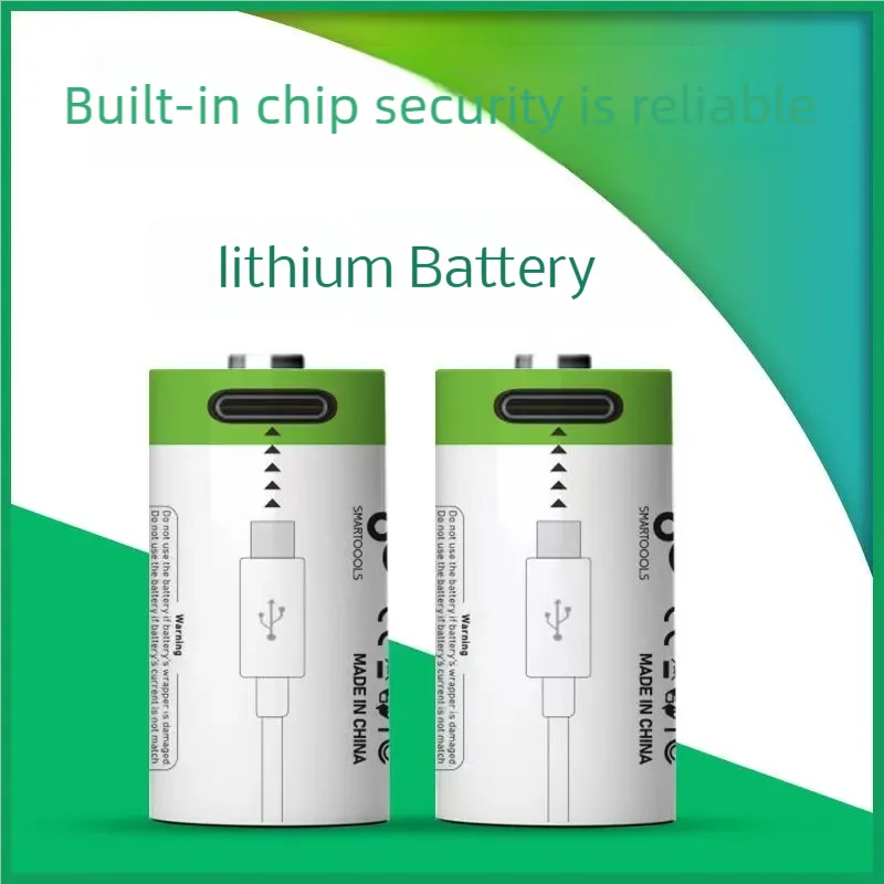 

Cr123A Lithium Battery 3.7V 2800Mah Large Capacity Usb-C Fast Charge Rechargeable Battery Suitable for Cameras/Flight Safe