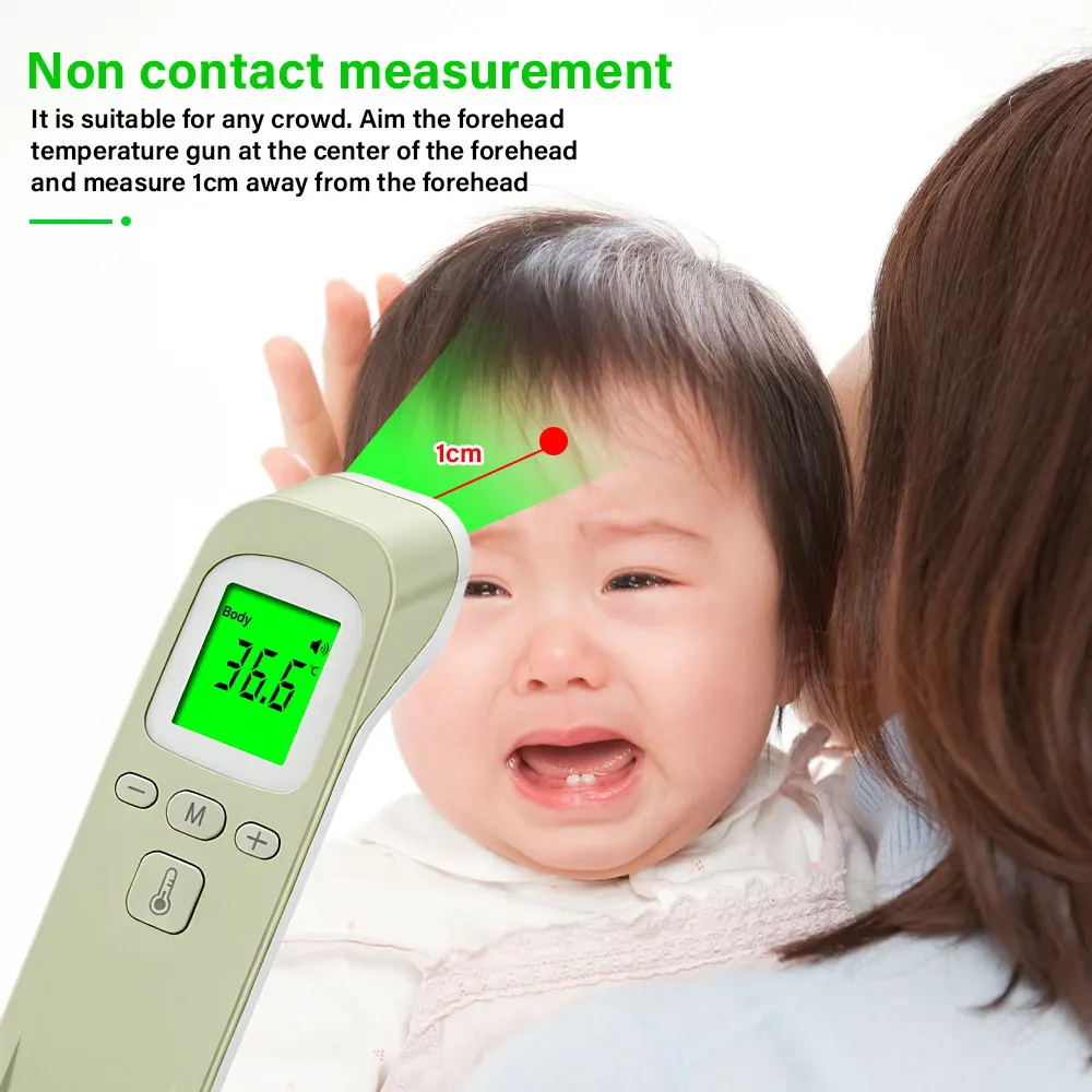 Infrared Thermometer Body Digital Electronic Non-contact Forehead Measure Temperature Tool Forehead Thermometer