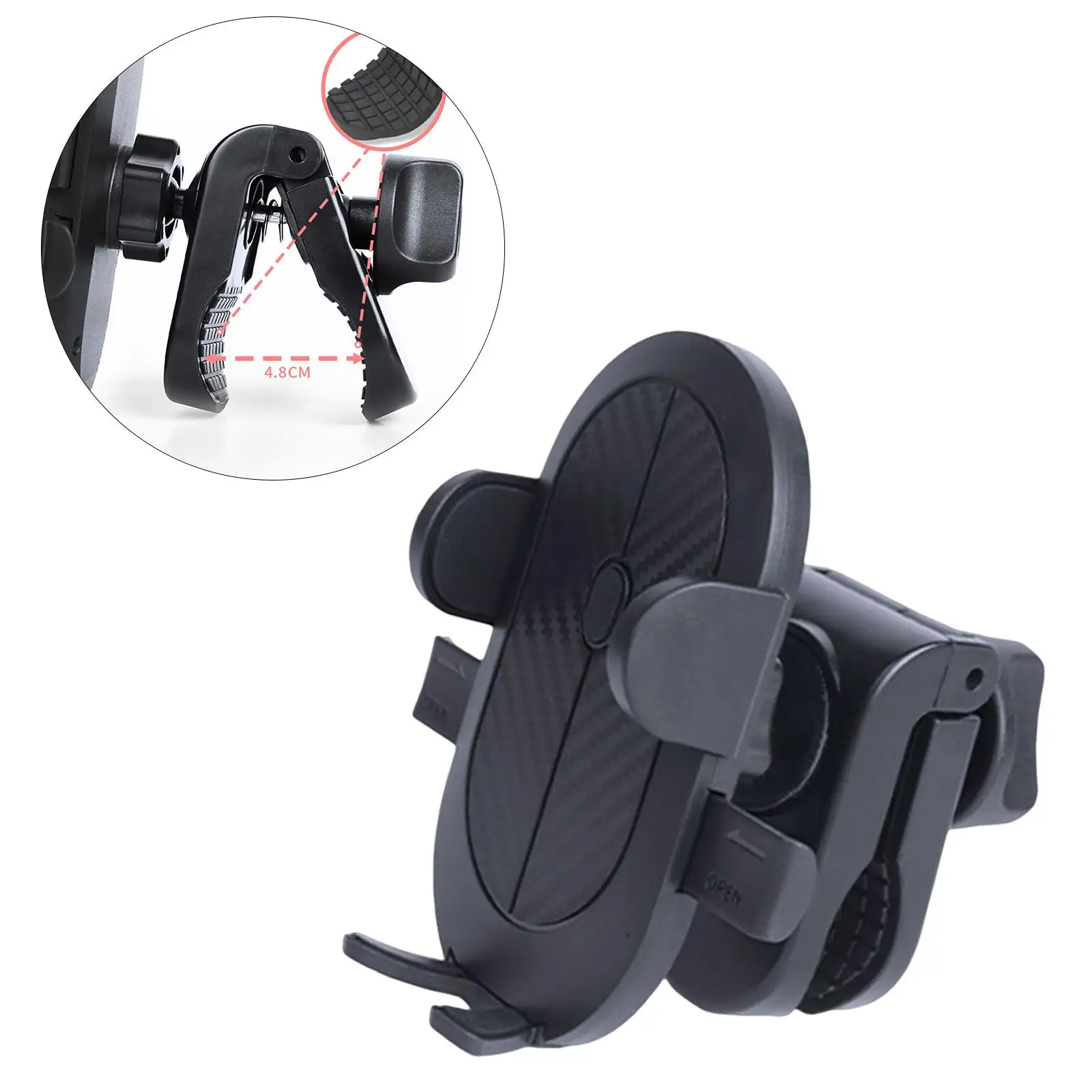 Universal Smartphone Cradle Clamp Bike Phone Mount Bracket for Stroller Bicycle Electric Vehicle Shopping Cart Holder