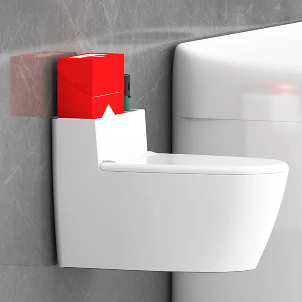 

Ashtray with Lid Decorative Bathroom Item Container Decorations Toilet Organizer Unique Cigarette Storage for