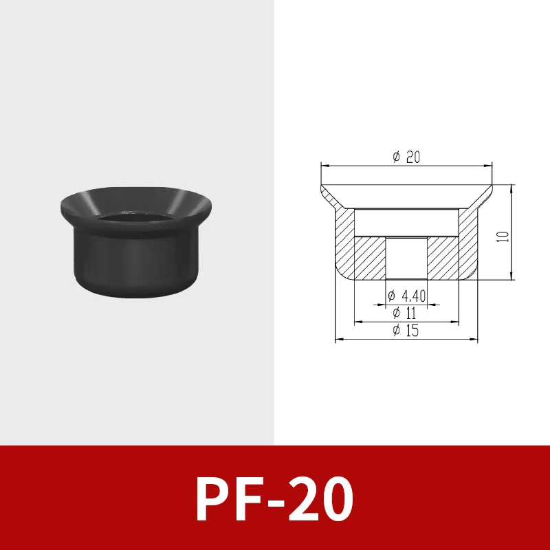 PFG Patterned Inner Thread Robot  Industrial Heavy-Duty Vacuum Suction Silicone Sucker Chuck