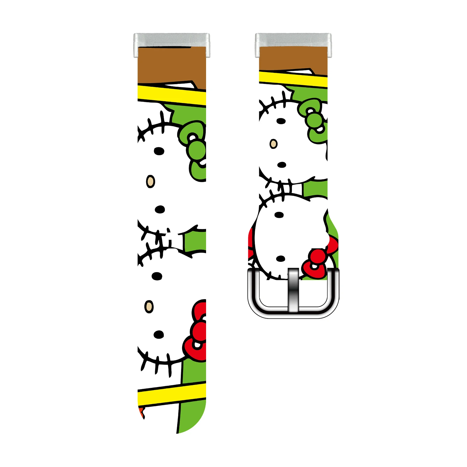 

Sanrio KT Cat printed strap Fitbit Versa 4/3 Watchband Replaceable Bracelet for Fitbit Sense 2 1 Watch Band for Women as a Gift