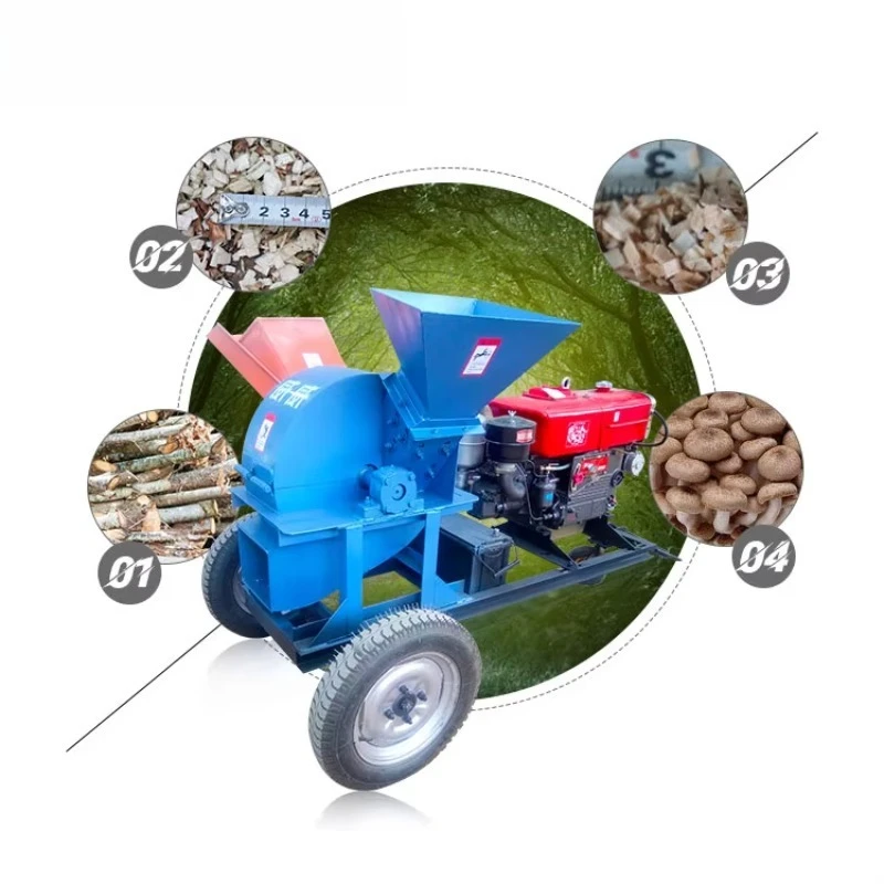 

MFJ-420 Wood Processor Crusher Machine With CE ISO Diesel Wood Chipper 15hp Shredder Wood Chipping Machine
