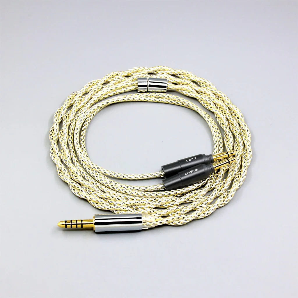 

TypeS 23AWG Litz Shielding Silver OCC Earphone Cable For Yamaha YH-5000SE Headphone 1:1 plug 8930