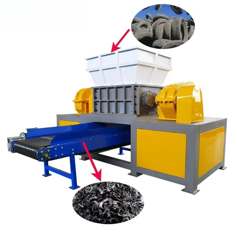 Car Truck Bus Mixed Tire Recycling Line Universal Rubber Processing System For Mixed Waste Tyre Classification Breaking