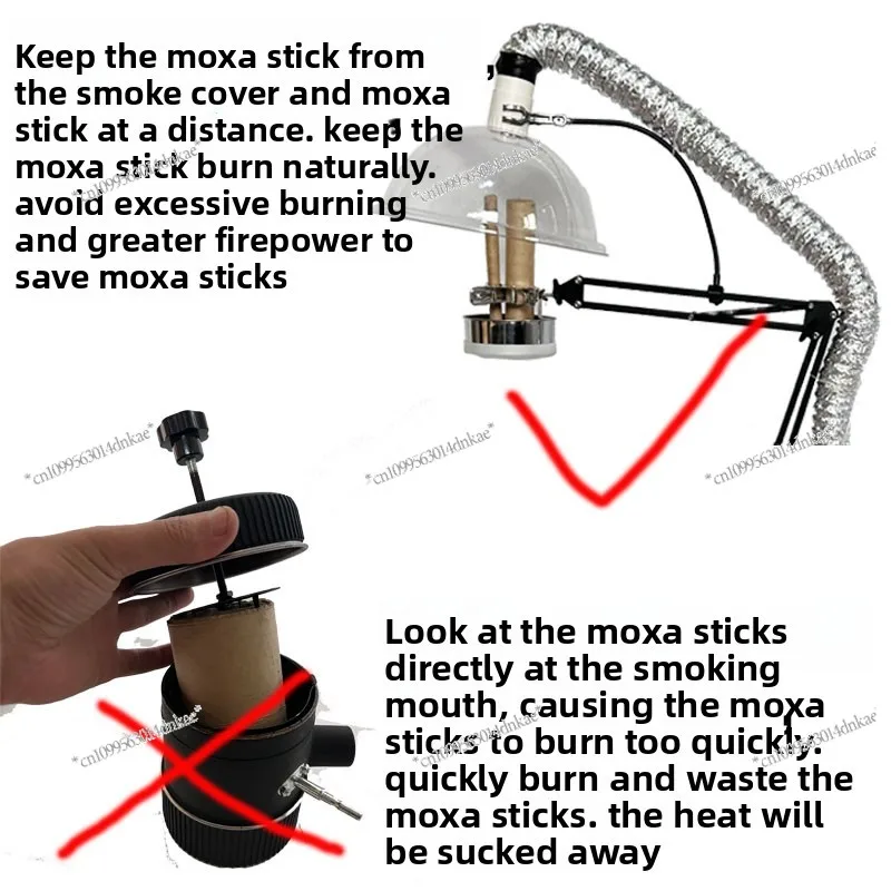 Moxibustion Bracket Smoking Machine Suspension Moxibustion Smoke Extractor Cover Floor Mobile Household Simple Artifact Smoke