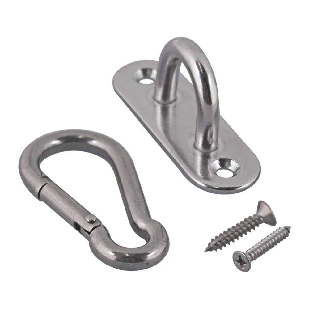 M6 Ceiling Hook Hammock Swing Hook Indoor Outdoor Carabiners with Self-tapping screws for Yoga Swing Chair Hammock Hanging
