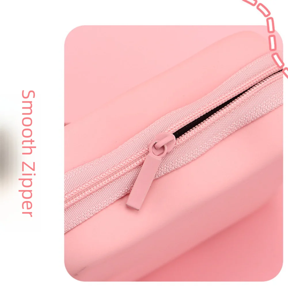 Fashion 3D Love Heart Storage Bags Portable Multifunctional Zipper Bag Convenient Pocket Pouch Headphone Data Cable