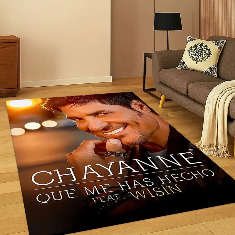Latin Pop Chayanne Puerto Rican Living Room Non-Slip Area Rug Soft Carpet for Bedroom  Playroom Sofa,Home Decor Doormat Gift