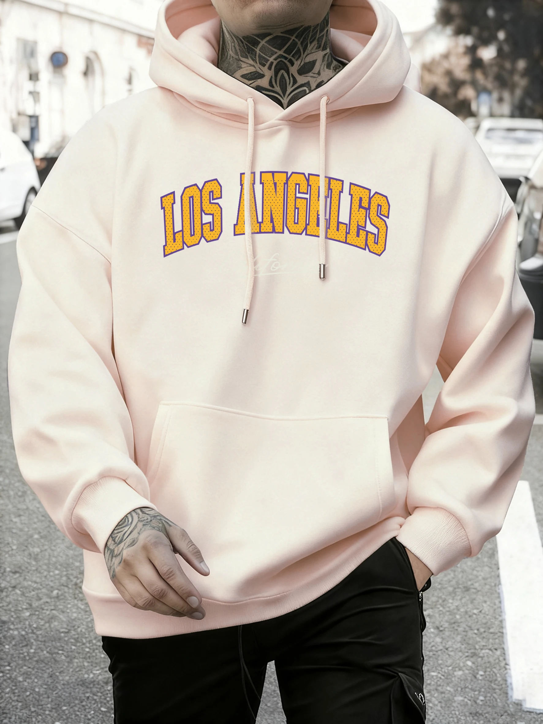 California Letter Kreatives Muster Mes Hoodie Mode Warme Pullover Lässige Lose Kleidung Street Basics Unisex Retro Sportbekleidung