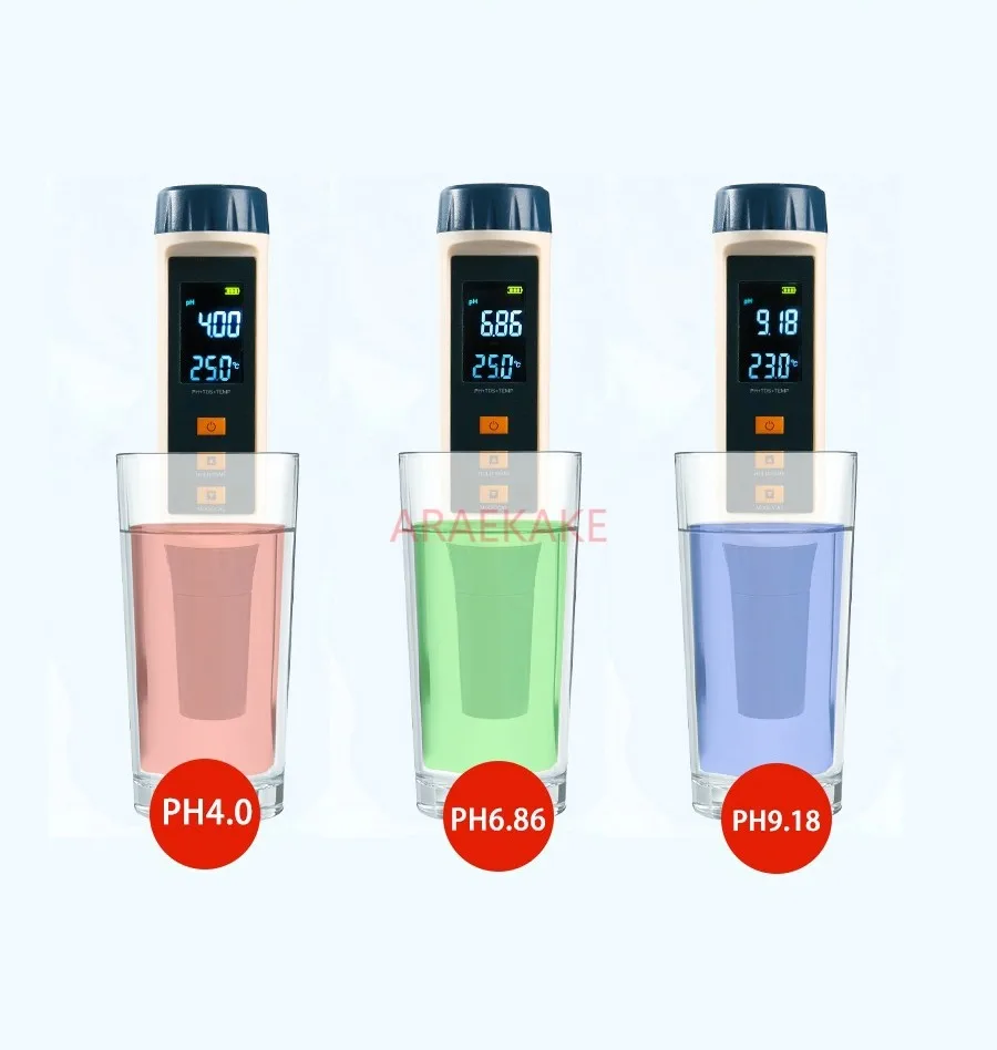Water quality pH value detection pen, high-precision portable handheld solution pH meter, pH and temperature testing for aquariu image 3