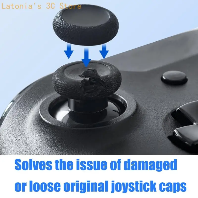 Analog Rocker Kappe Thumbstick Kappe Ersatz Joystick TPE Kappe Gaming Zubehör für S/X Game Controller X3UB – Detail 9