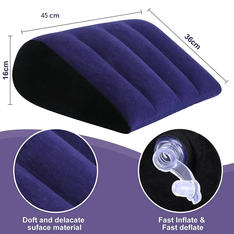 HotX Inflatable Sex Soft Pillow Erotic Comfortable Sex Tools for Couple Positioning Support Adult Furniture with Air Pump