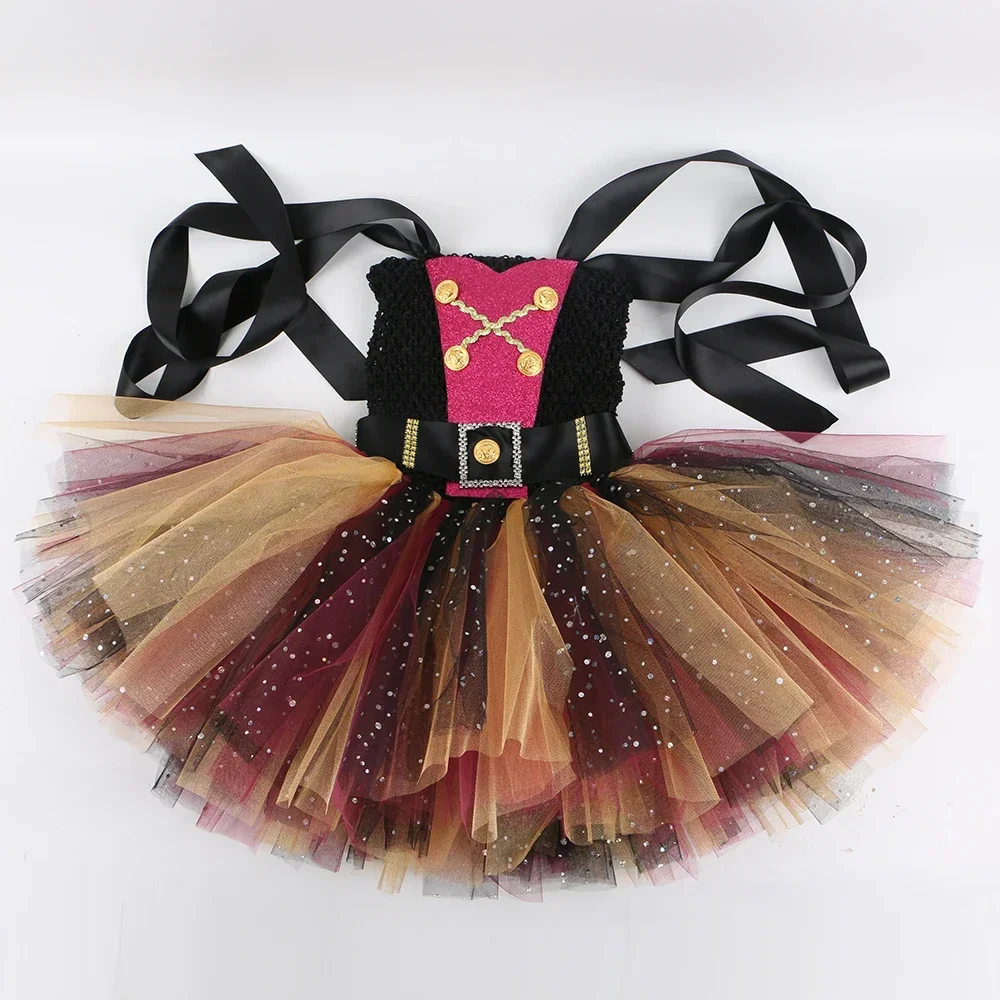 Vestido tutú de pirata para niñas, disfraz de princesa con