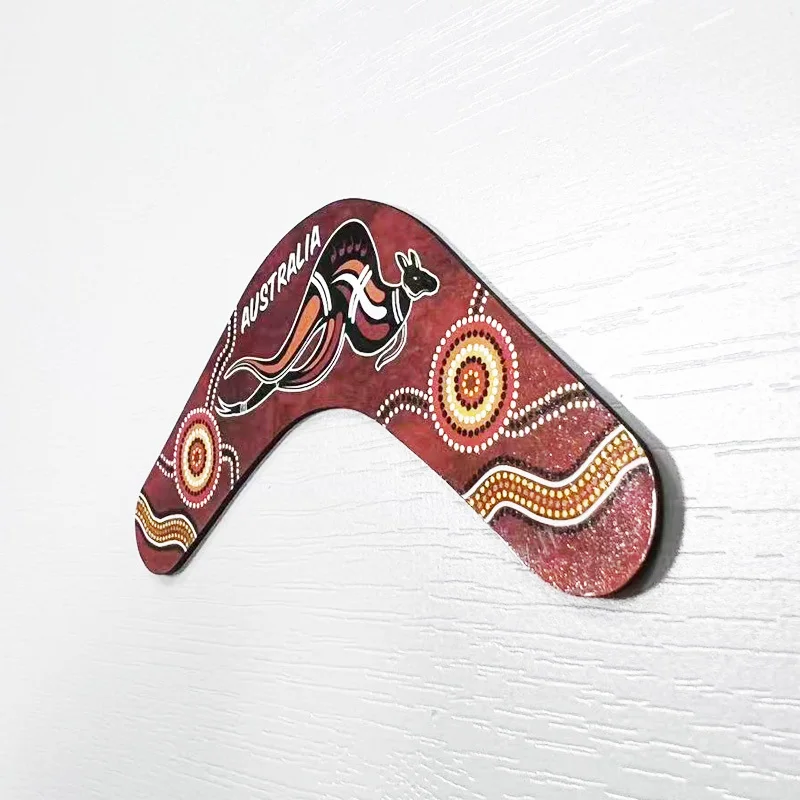 Australia Travel Souvenir Miękki magnetyczny magnes na lodówkę w kształcie kangura Boomerang Dekoracja domu Prezent Rzemiosło
