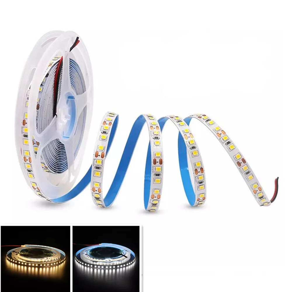 12V 24V 2835 Đèn LED Dây 5M Ánh Sáng Ruy Băng 60/120 Đèn LED Trắng Tự Nhiên/Trắng Ấm/lạnh Trắng Trang Trí Nhà