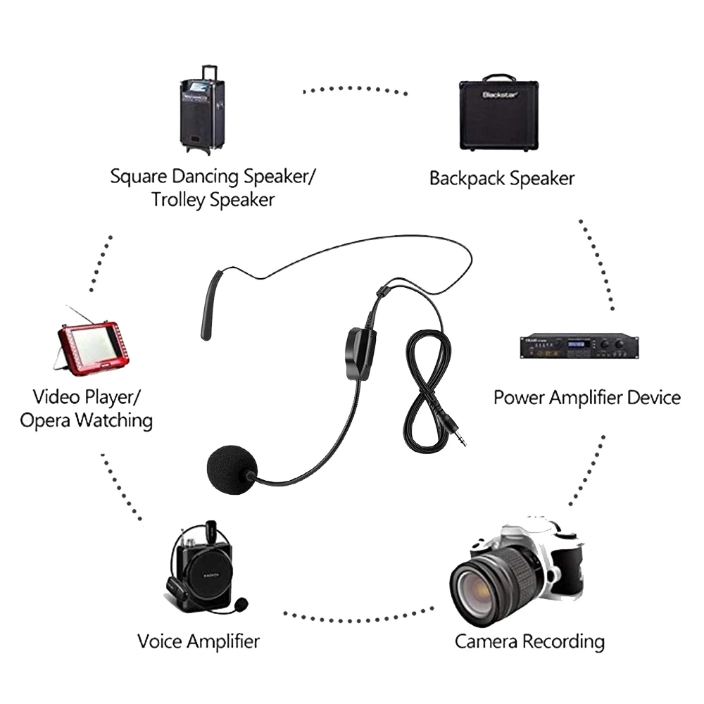 Zehn Artikel TLF Xtuga KX-623 UHF Wireless Headset mit Lavalier Revers Clip-on Mikrofon Metall Konferenz Mikrofon