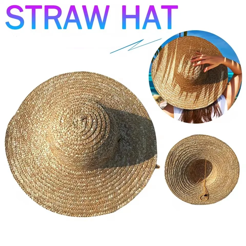 Chinese Bambu Rattan Pescador Handmade Chapéu, Retro Palha Balde, Chuva Turismo Cap, Dança Pesca Cone Sombrinha
