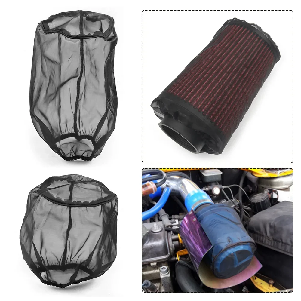 Universal Car Air Filter Protective Cover Waterproof Oilproof Dustproof for High Flow Air Intake Filters Air Filter Cover