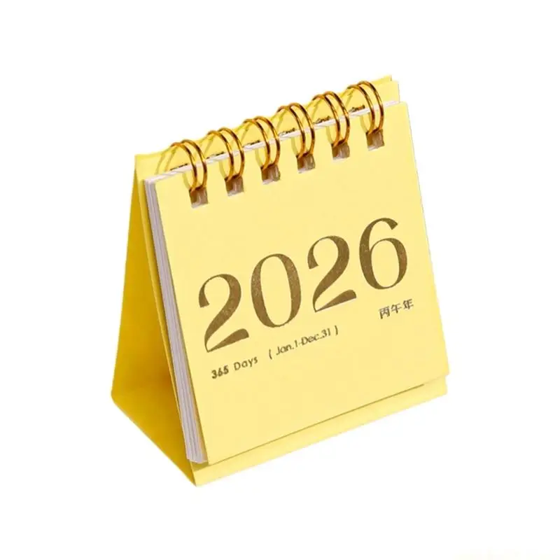 2026 Mini Monthly Desktop Calendar Daily Schedule Planner Home Office Decors Desk Standing Desk Calendar