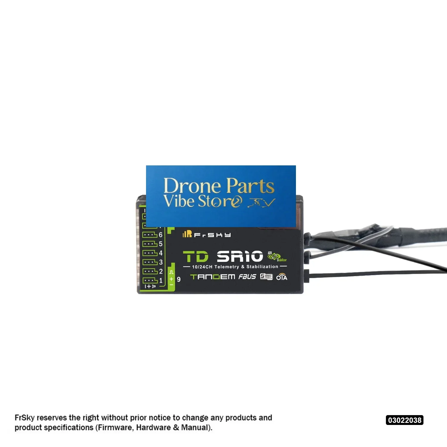 CarrySimpleFrSky TD SR10 Receiver Dual-band 2.4Ghz 900Mhz 10/24CH Triple Antenna /Built-in High-Precision Telemetry Sensor / ADV