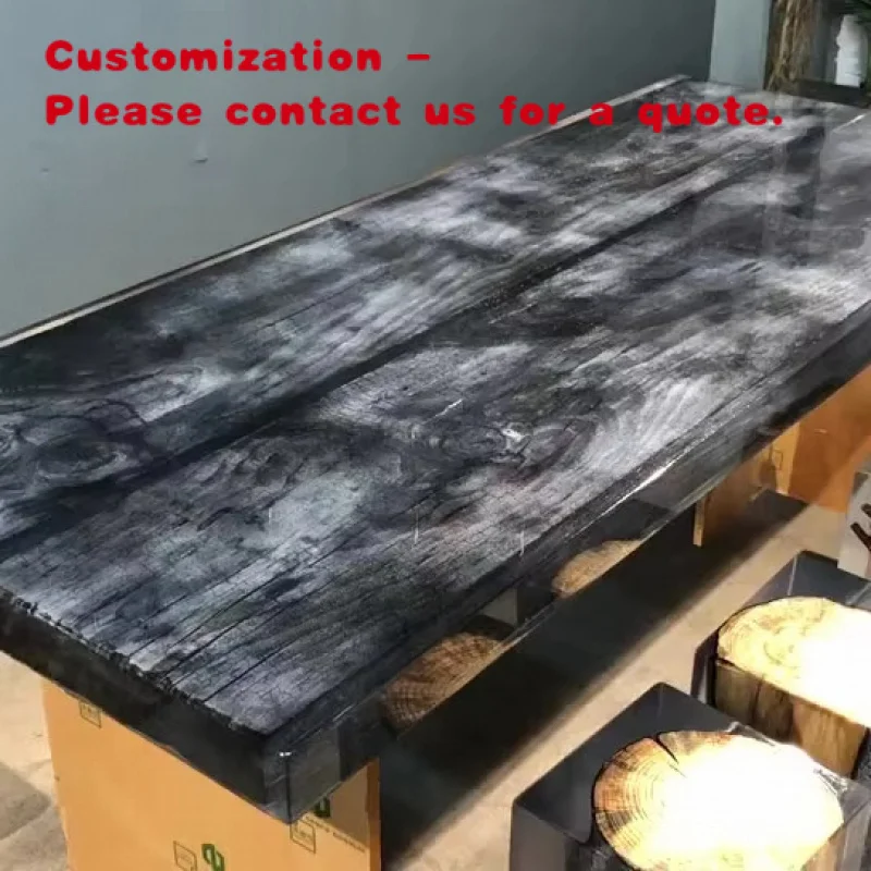 custom.RTS Hot Selling Product Live Epoxy Round Side Table Home Coffee & Center Table Living Room Epoxy Resin Table