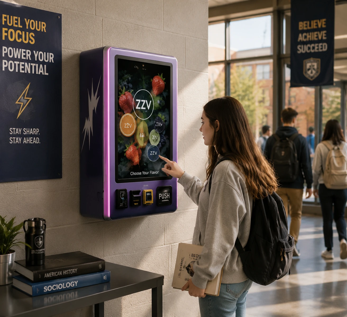 Smart Wall Mounted Vending Machine with Card Reader Touch Screen Age Verification System Mini Vending Machine for Clubs