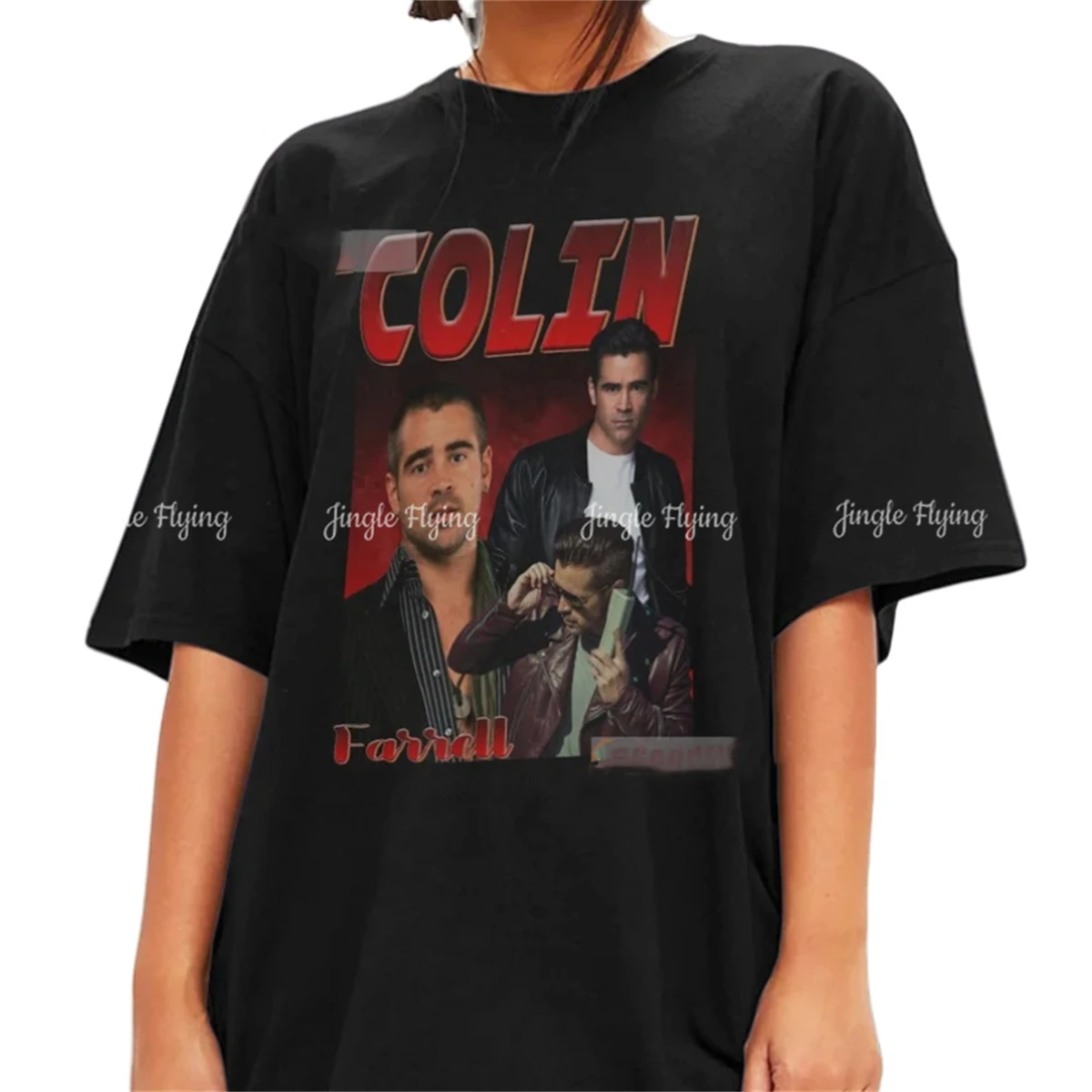 Colin Farrell T-shirt Unisex Cotton Vintage 90's Graphic Tee Crewneck Shirt