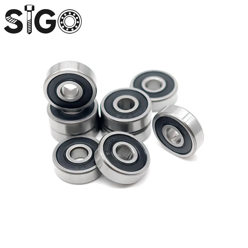 10PCS S623RS 3X10X4mm Stainless Steel Anti-rust  Bearings ABEC-7 Ball Bearings 623RS Black Seal