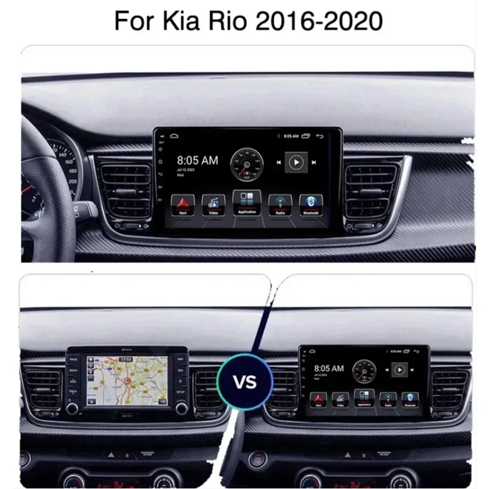 أندرويد 15 Carplay راديو السيارة التلقائي لكيا ريو ستونيك YB 2016 2017 2018 2019 2020 2021 2022 نظام تحديد المواقع مشغل فيديو الوسائط المتعددة ستيريو BT