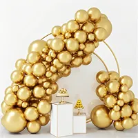 95pcs Metallic Gold Balloons Chrome Gold Balloon Different Sizes 18 12 10 5 Inch Gold Latex Balloons Birthday Party Graduation