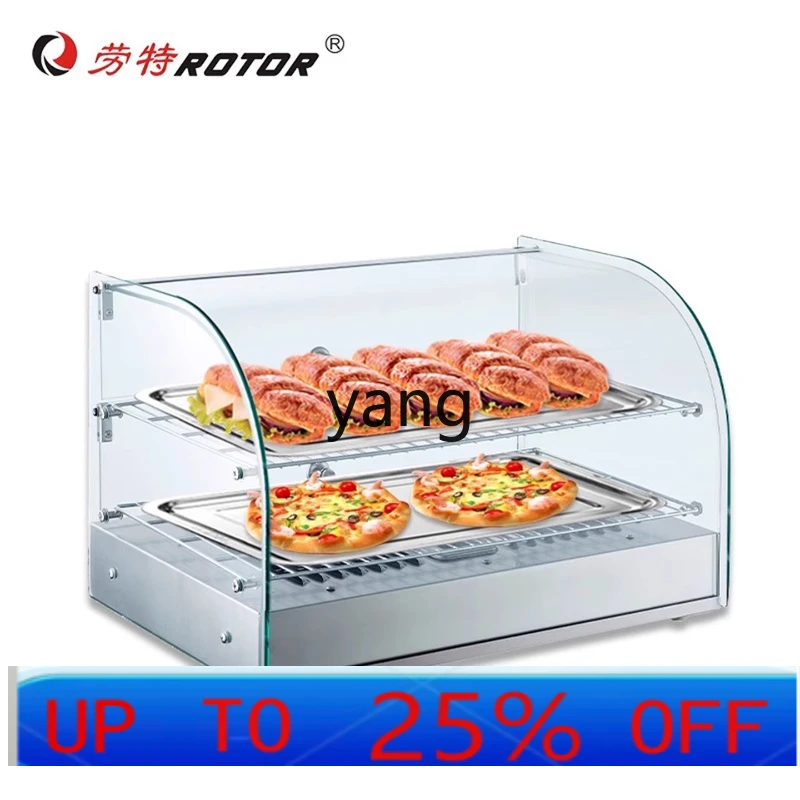 

cx desktop glass insulation cabinet bread tart burger food crispy curved display cabinet