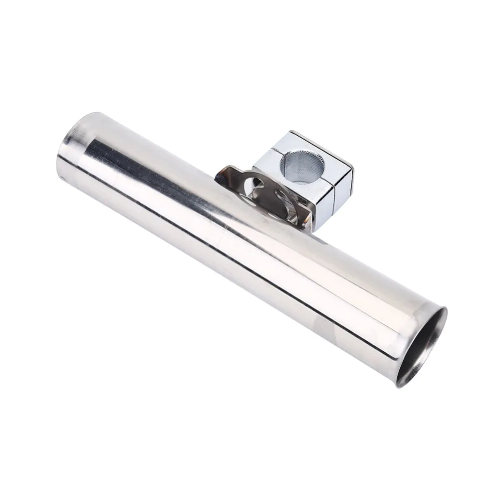 ステンレス鋼釣竿ホルダー調節可能な-26-センチメートル長さボート釣竿ホルダーシルバー釣竿ホルダーボート釣り