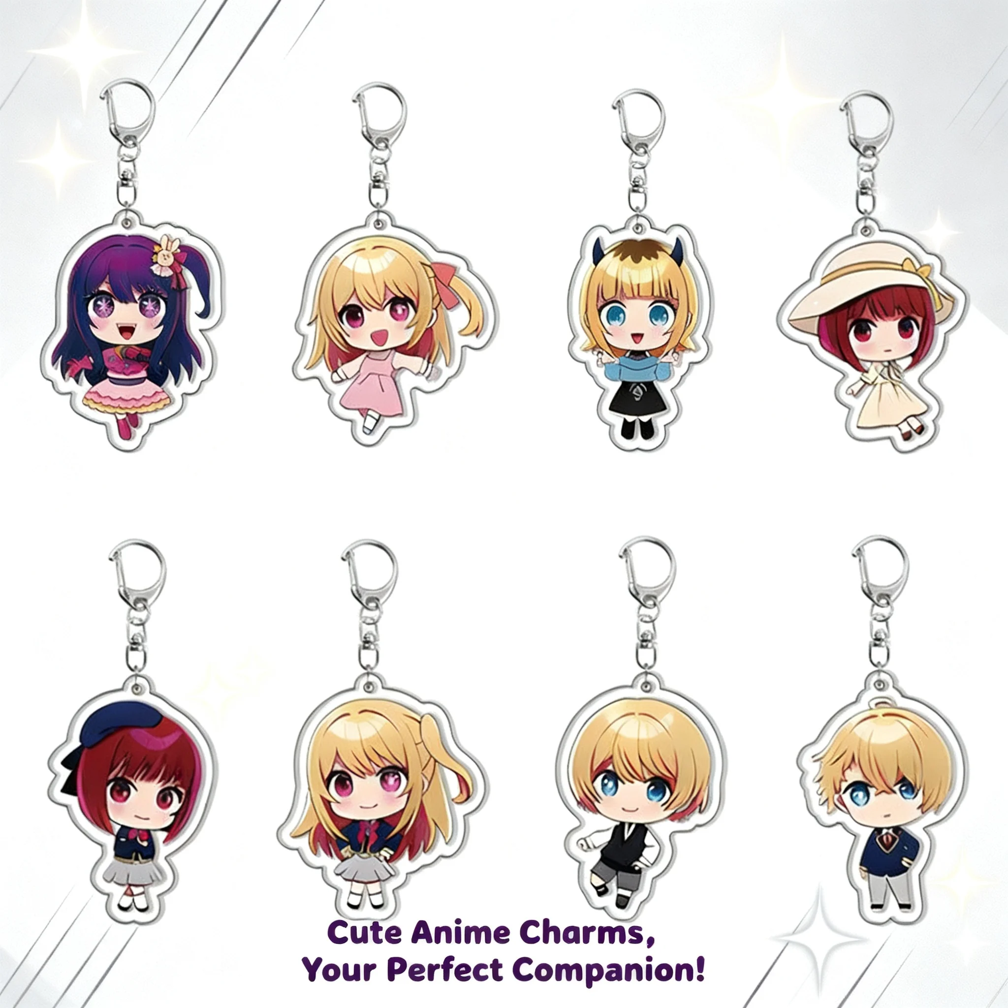 

Hoshino Ai Hoshino Ruby Acrylic Keychain My Hero Academia Anime Cartoon Pattern Pendant Merchandise From Oshi No Ko Series