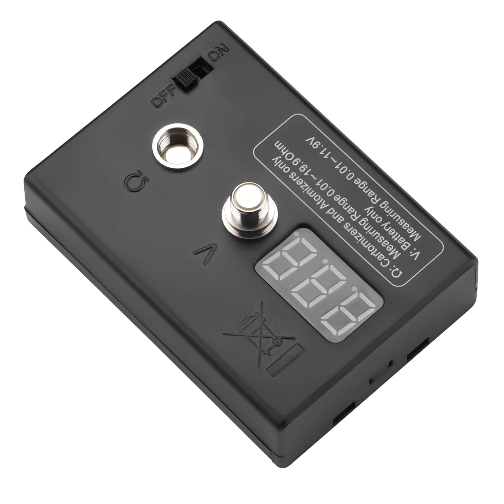 LED 디지털 옴 계량기 코일 체크, 0.01-11.9V 전압 측정, 0.01-19.9Ω 고정밀 저항 테스터, EGO 510 808D M7 M8 