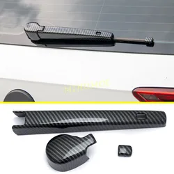 For 2020 2021 2022 Volkswagen Golf MK8 Carbon Fiber Exterior Rear Wiper Cover Trims