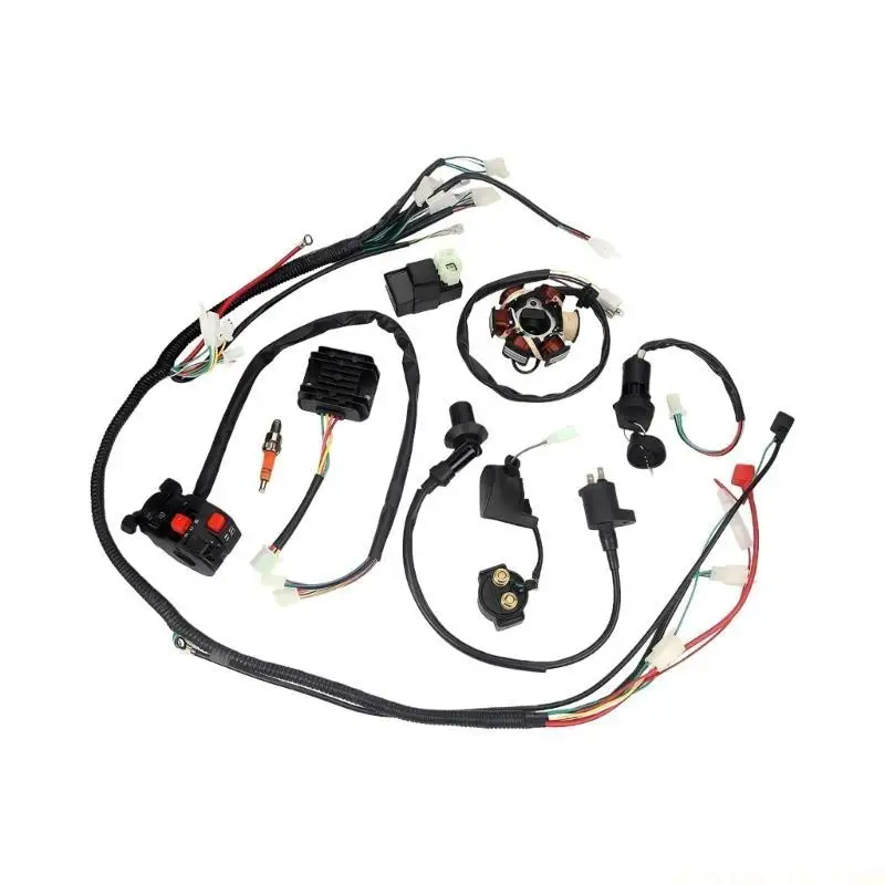 

J0MA Robust Wiring Harness CDI Combo for GY6 125CC 150CC ATV Applications Built from Metal Plastic for Enhanced Durability