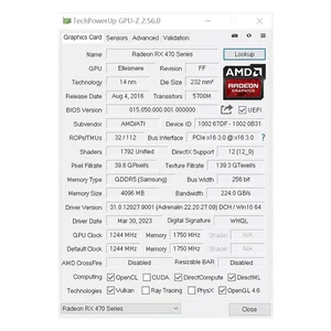 Soyo grafik kartları amd radeon rx470-4g gddr5 256bit ekran kartı, hdmı + dp + dvı bileşenli bir oyun bilgisayarı masaüstü gpu, rx 470 8 en çok satan ekran kartı rx 470-no. 3