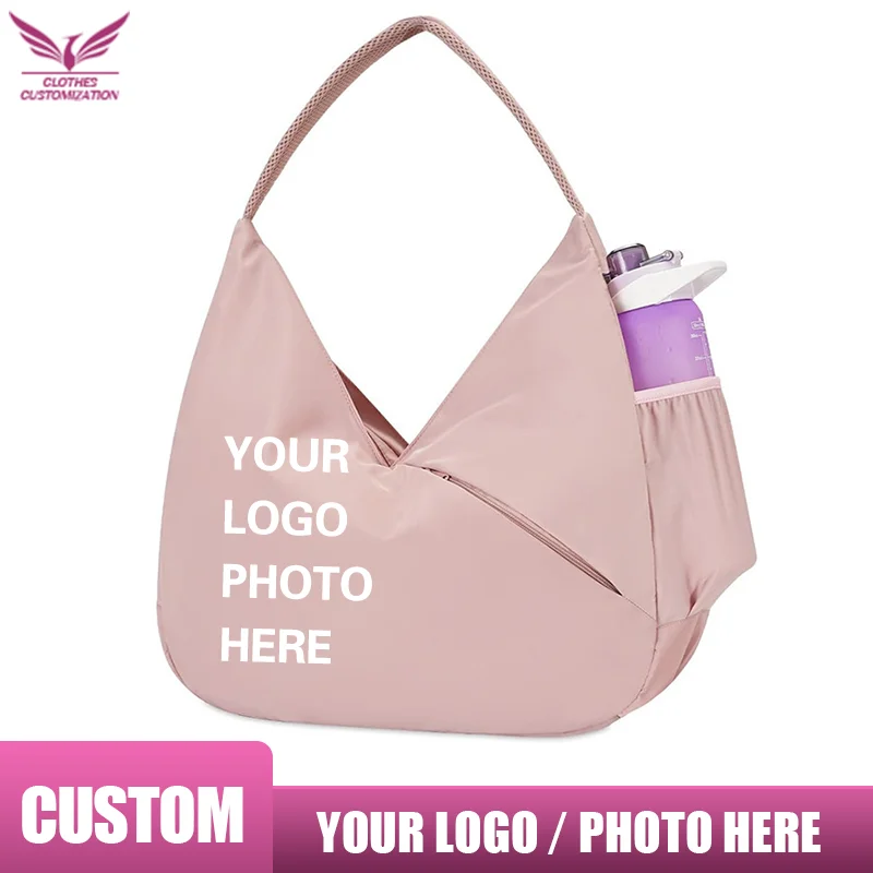 Gym Tote Bag for Women Custom Logo Durable Large Capacity Yoga Mat Gym Bag with Yoga Mat Handbag Training Fitness DIY Name