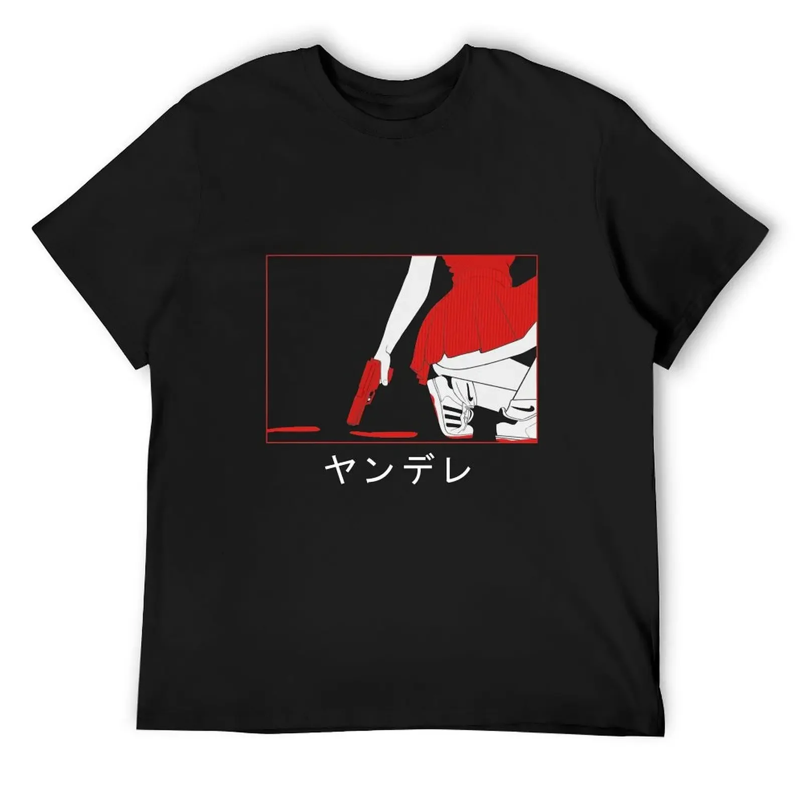 PLAYING WITH PISTOLS - YANDERE T-Shirt oversized sweat vintage graphic tee vintage t shirts fruit of the loom mens t shirts