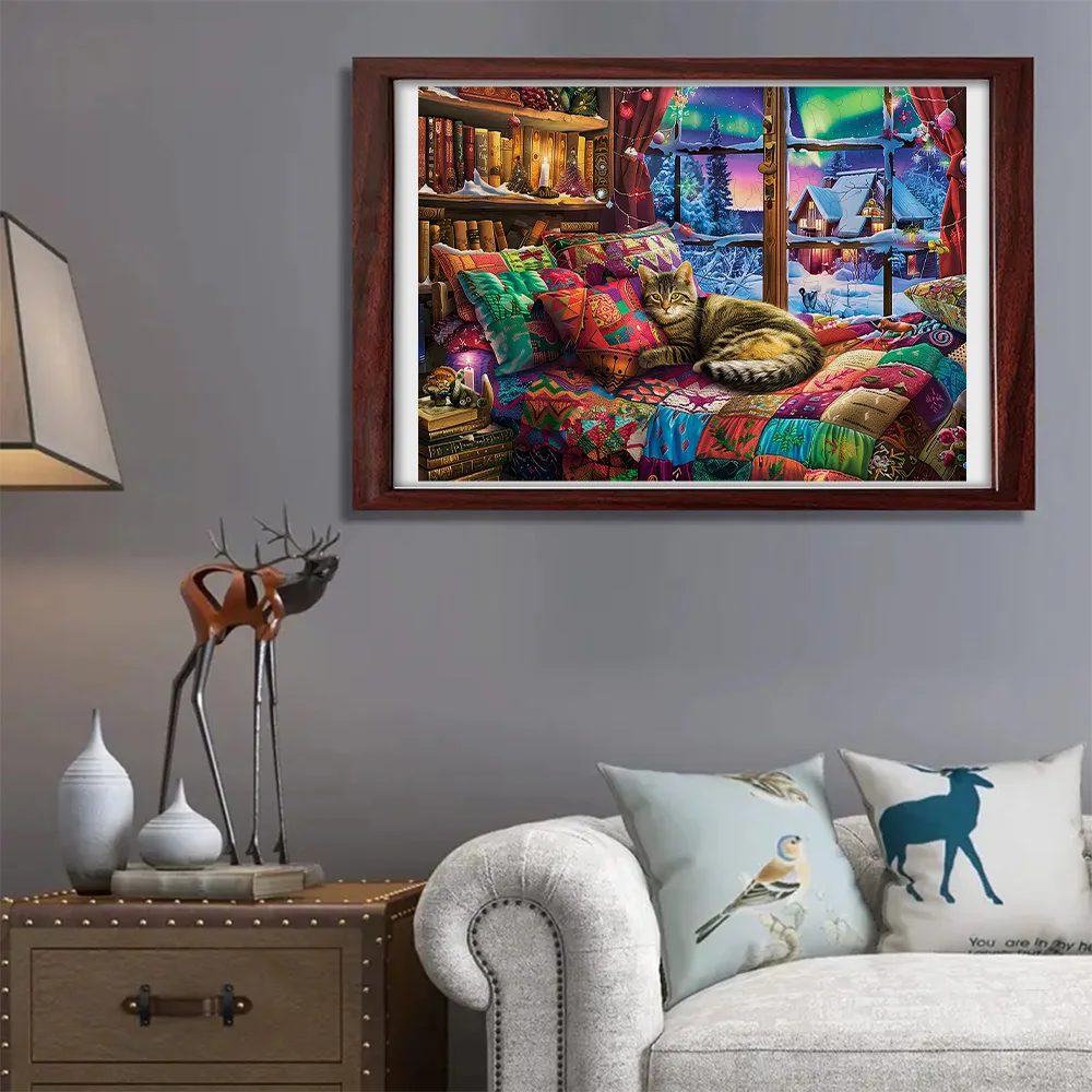 

Maine Coon Family Wooden Puzzle, Exquisite Paper Boxes, Unique Shaped Puzzle Toys, Adult Gifts, Irregular Animal Shaped Wooden