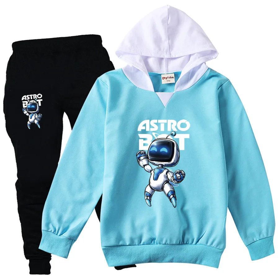 

Game ASTRO BOT Hoodie Kids Playroom ASTROBOT Clothes Set for Boys Graphic Hoody Sweatshirt Pants 2pcs Sets Toddler Girls Outfits