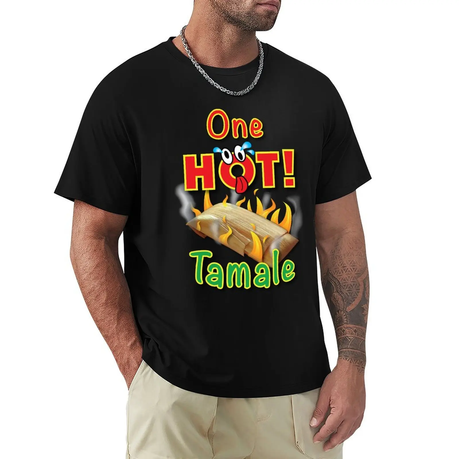 Hot Tamale T-Shirt cotton graphic tees oversized summer tops plain black t shirts men