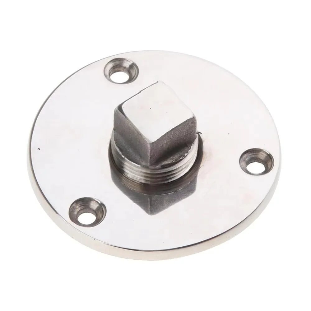 ISURE MARINE Stainless Steel Garboard Drain Plug For Boats 1 Inch Diameter Hole