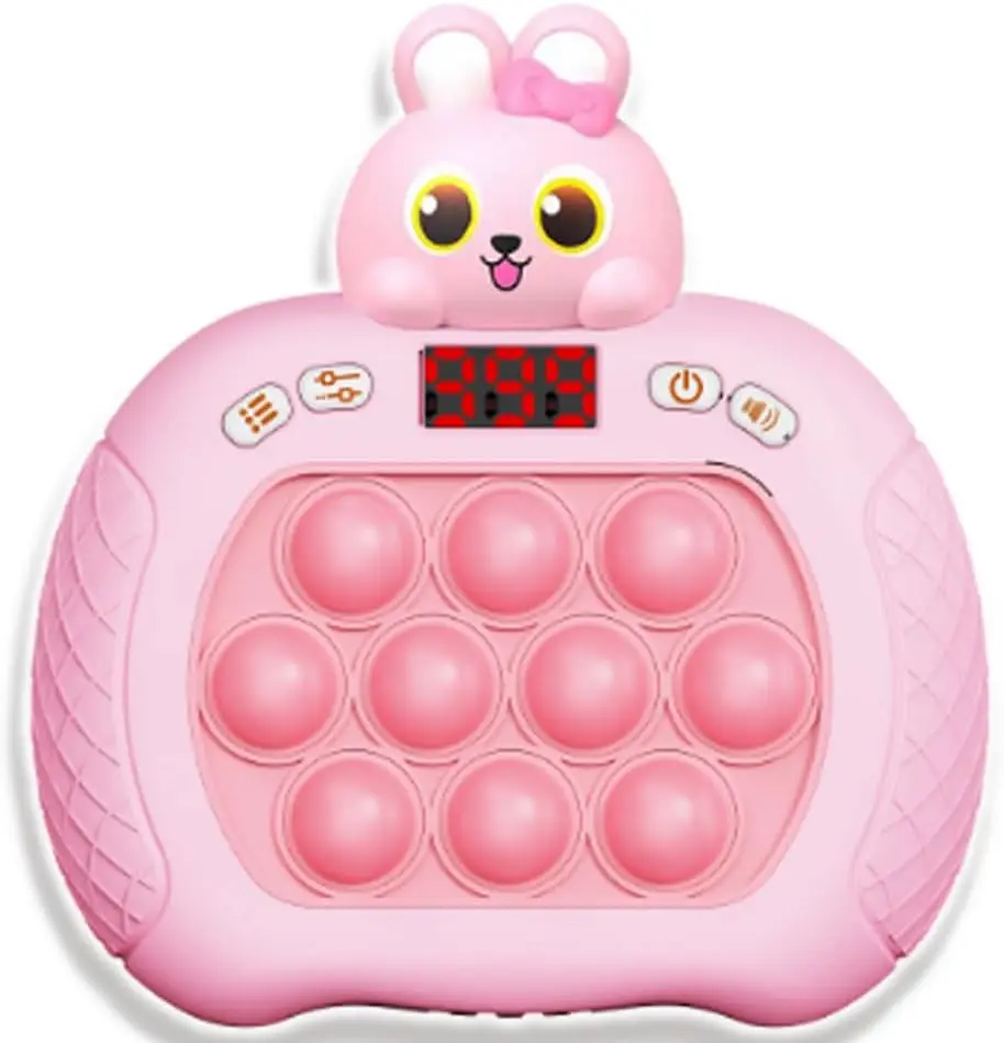 

Игровая приставка Quick Push Bubble для детей 3-12 лет, портативная головоломка с 6 режимами, сенсорная игрушка-антистресс в подарок на Рождество и Пасху